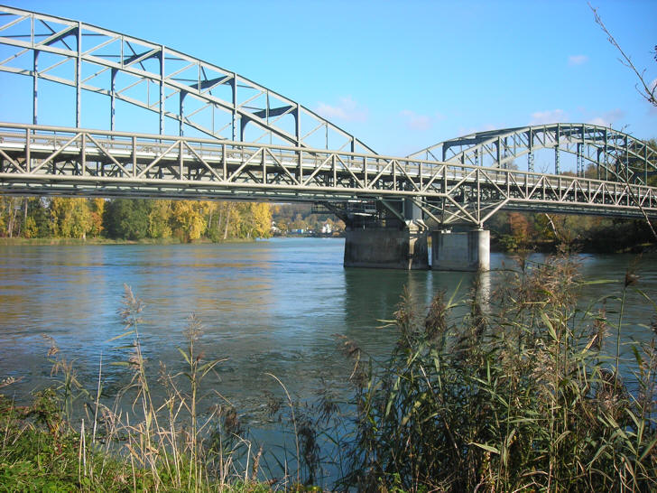 Zusammenfluss Aare-Rhein